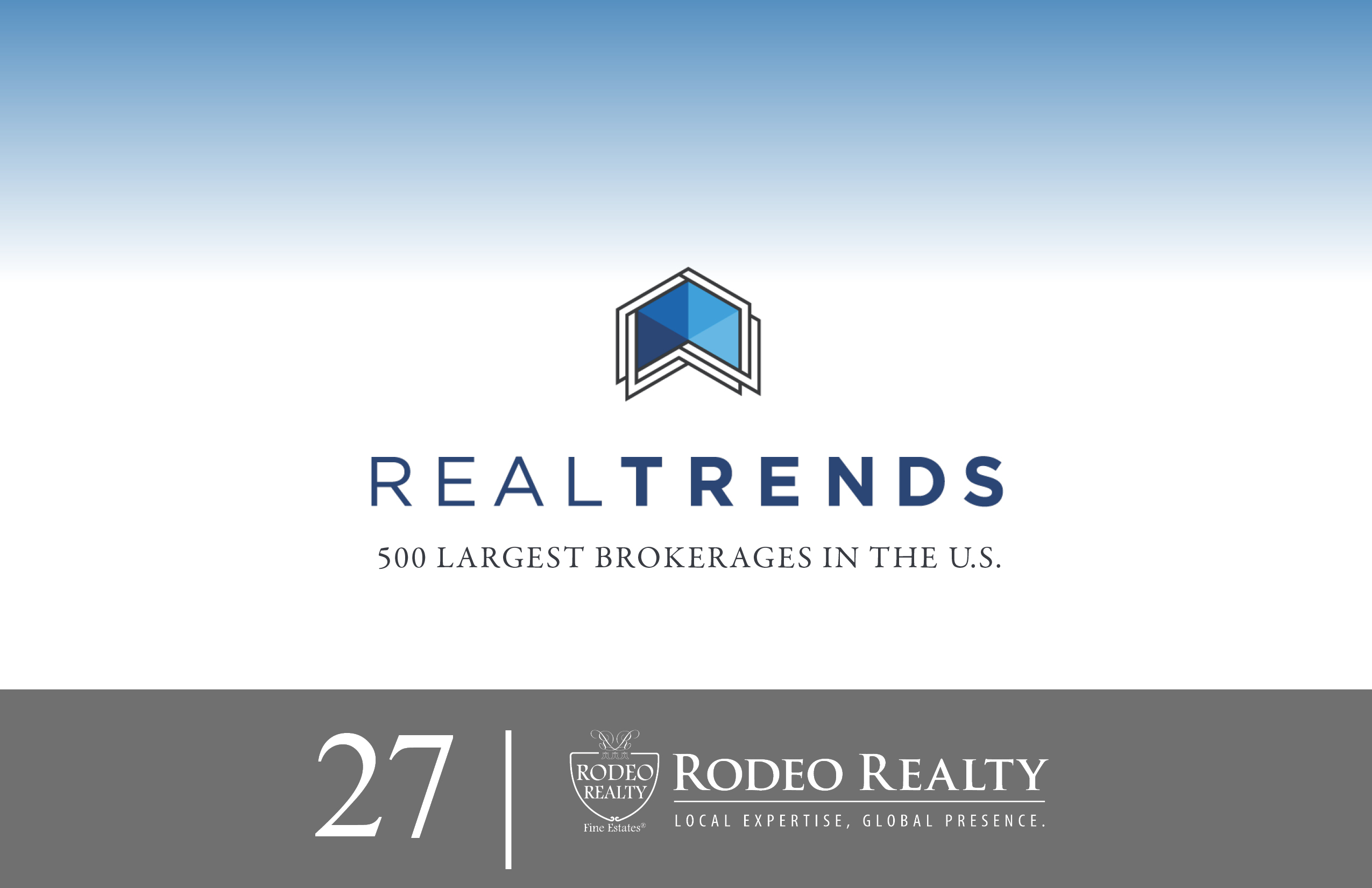 Rodeo Realty Ranks High on Real Trends The 500 List for 2018 Rodeo Realty