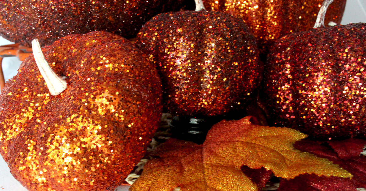 glitter pumpkins wallpaper