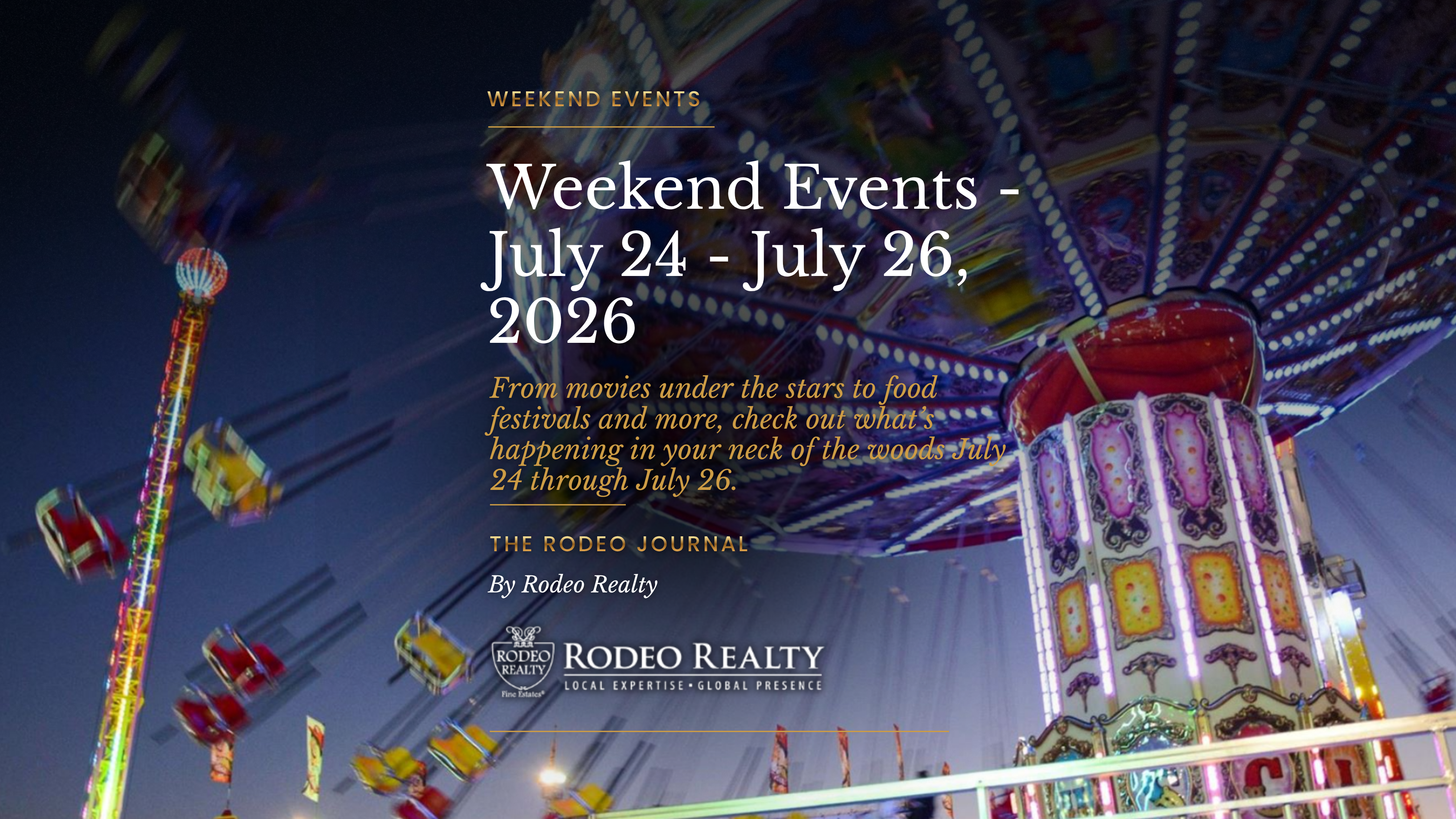 Weekend Events | July 24 – July 26