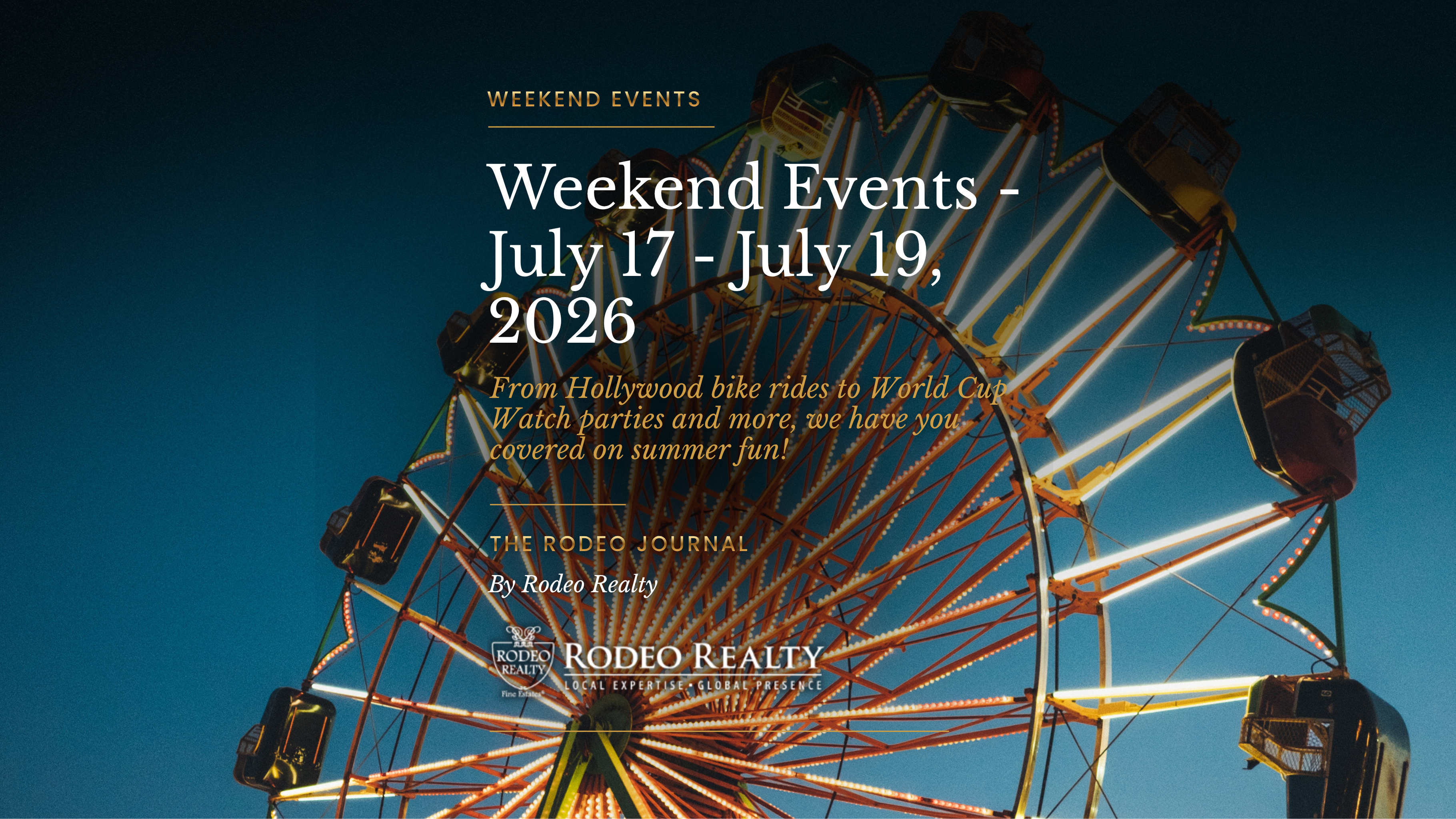 Weekend Events | July 17 – July 19