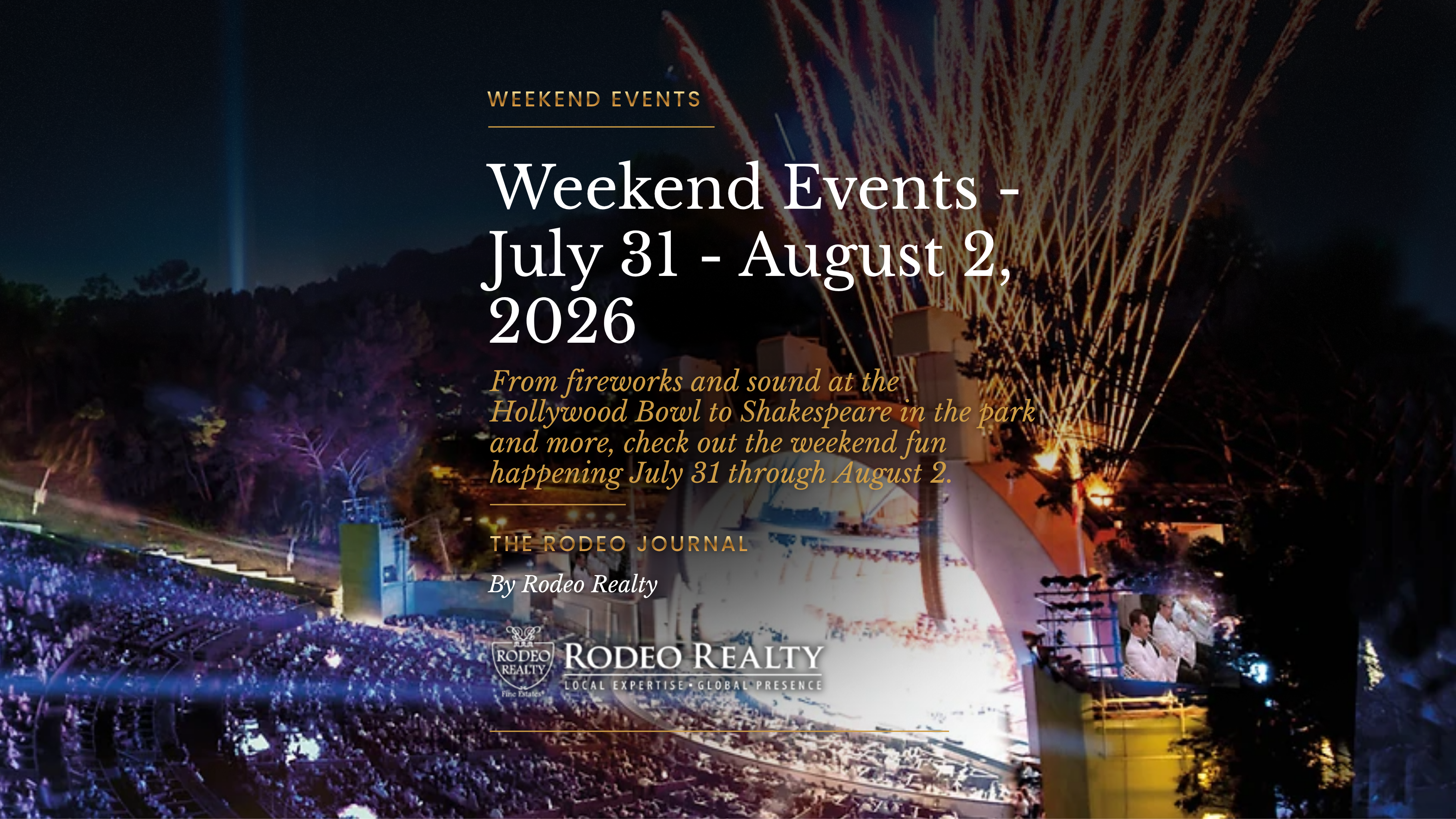 Weekend Events | July 31 – August 2