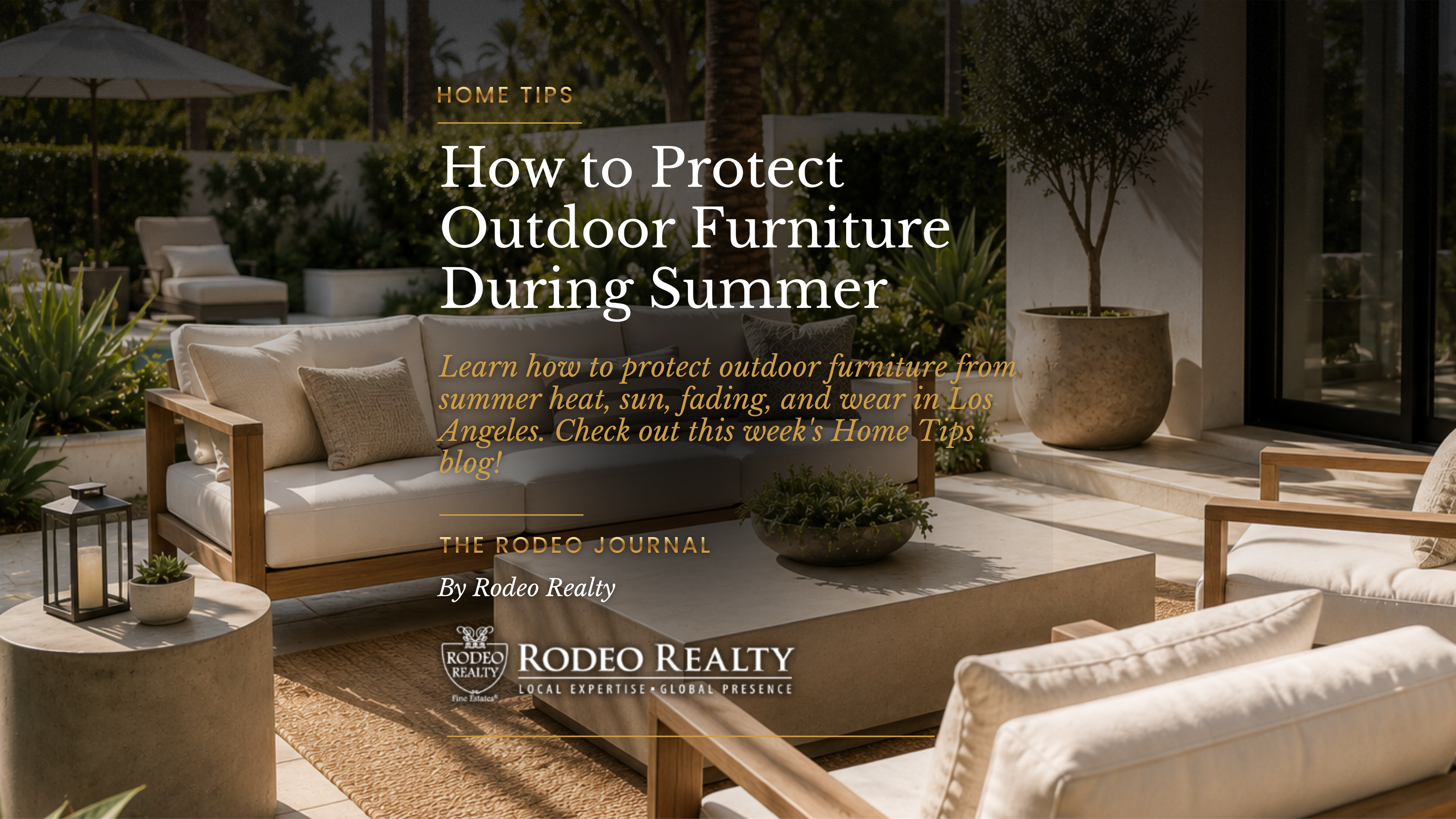 How to Protect Outdoor Furniture During Summer | Home Tips
