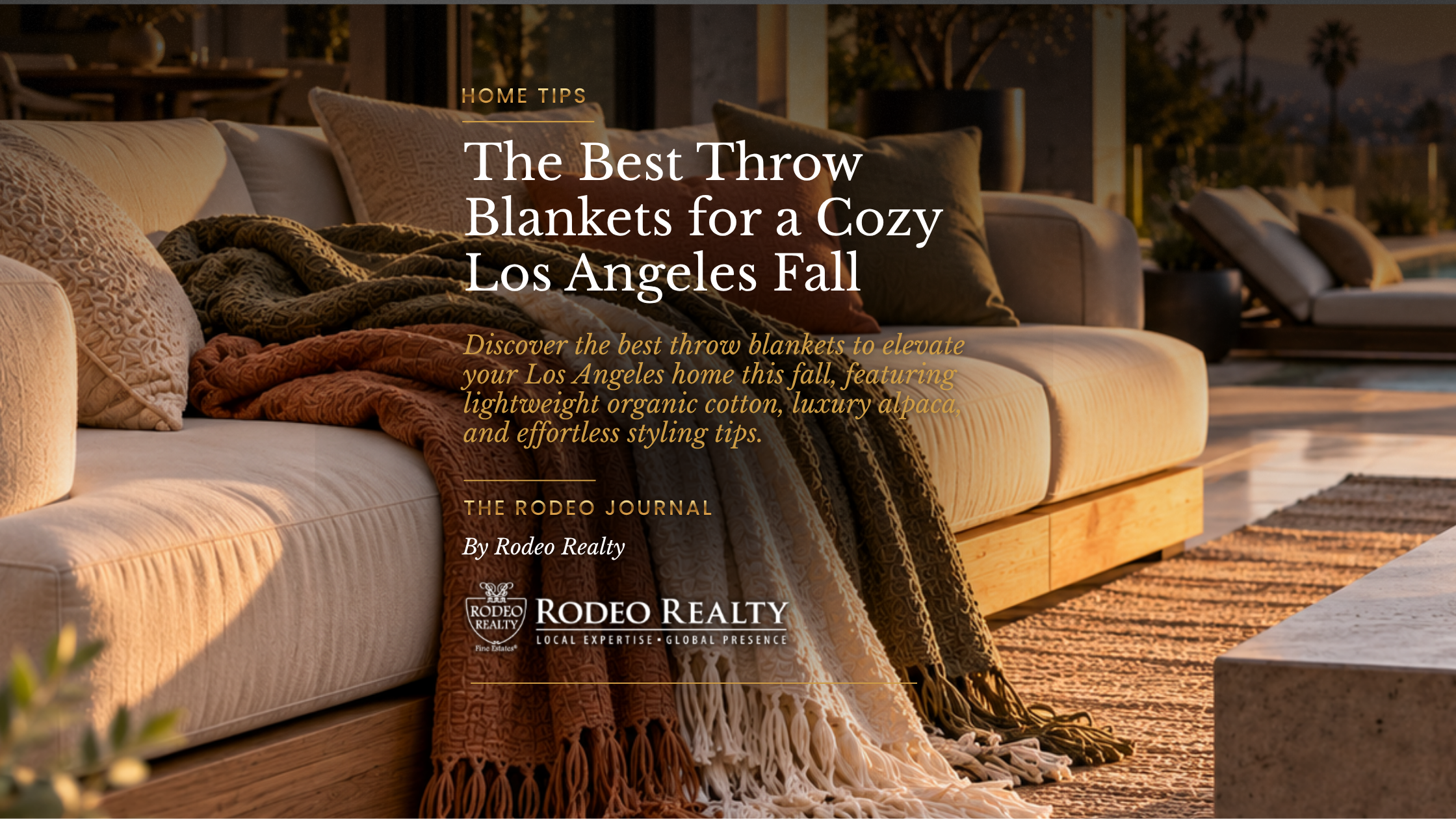 The Best Throw Blankets for a Cozy Los Angeles Fall | Home Tips