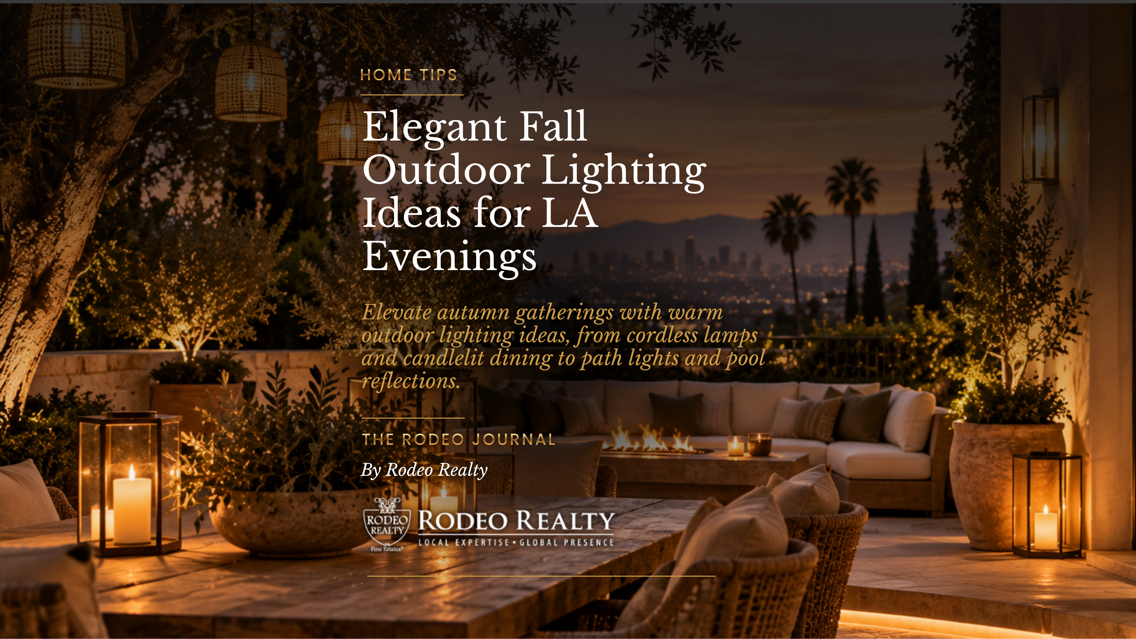 Elegant Fall Outdoor Lighting Ideas for LA Evenings | Home Tips