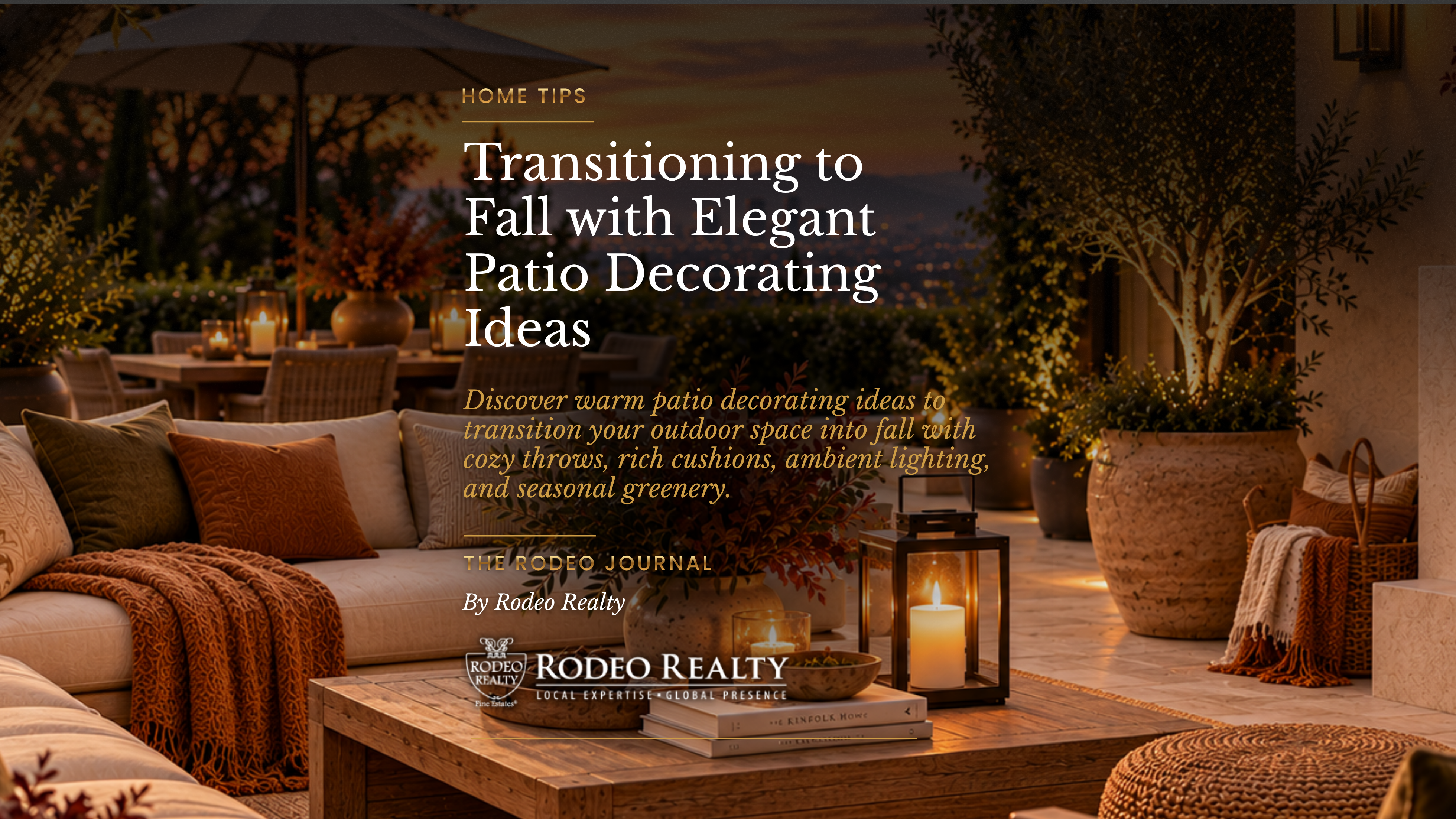 Transitioning to Fall with Elegant Patio Decorating Ideas | Home Tips