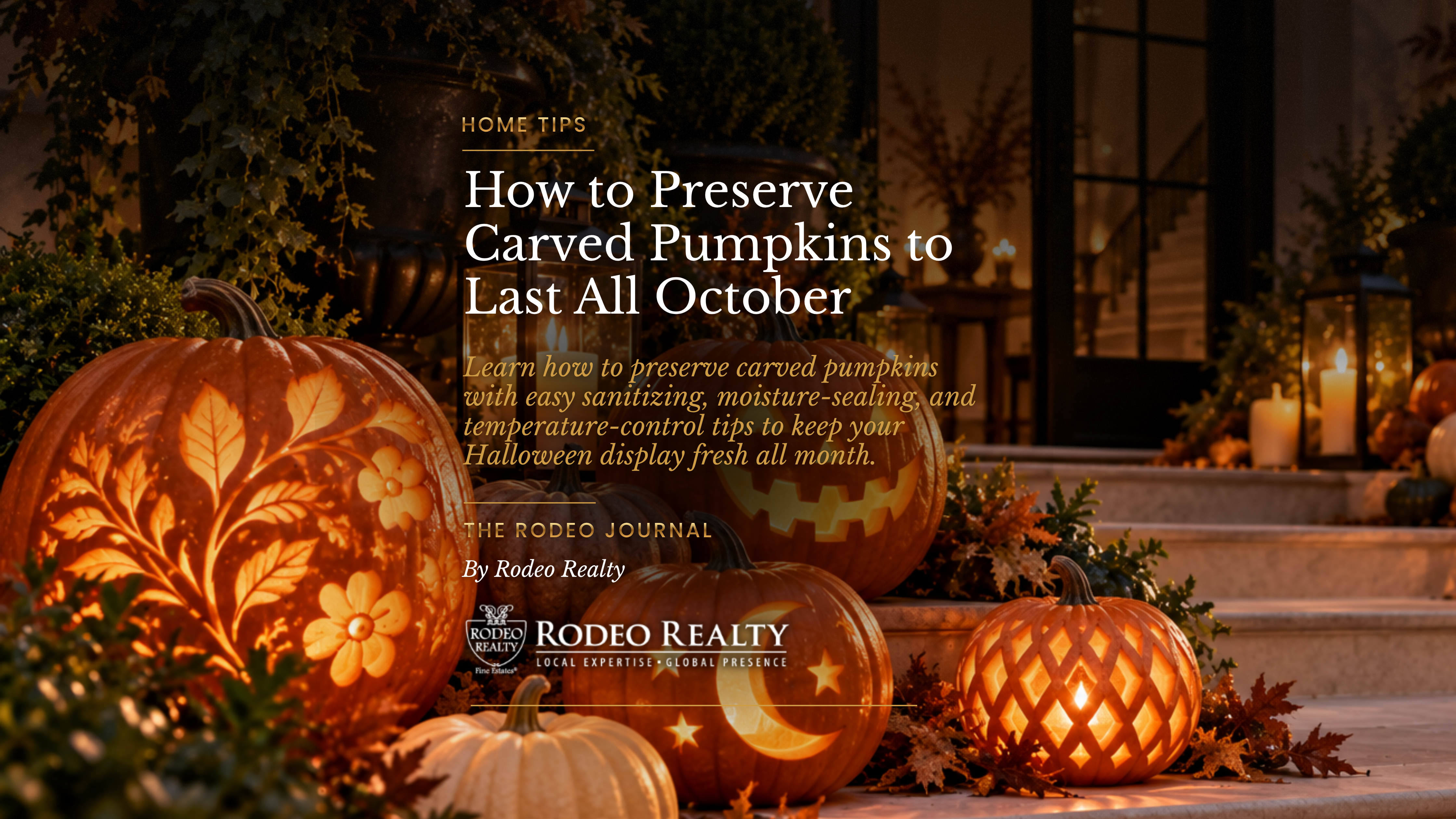 How to Preserve Carved Pumpkins to Last All October | Home Tips