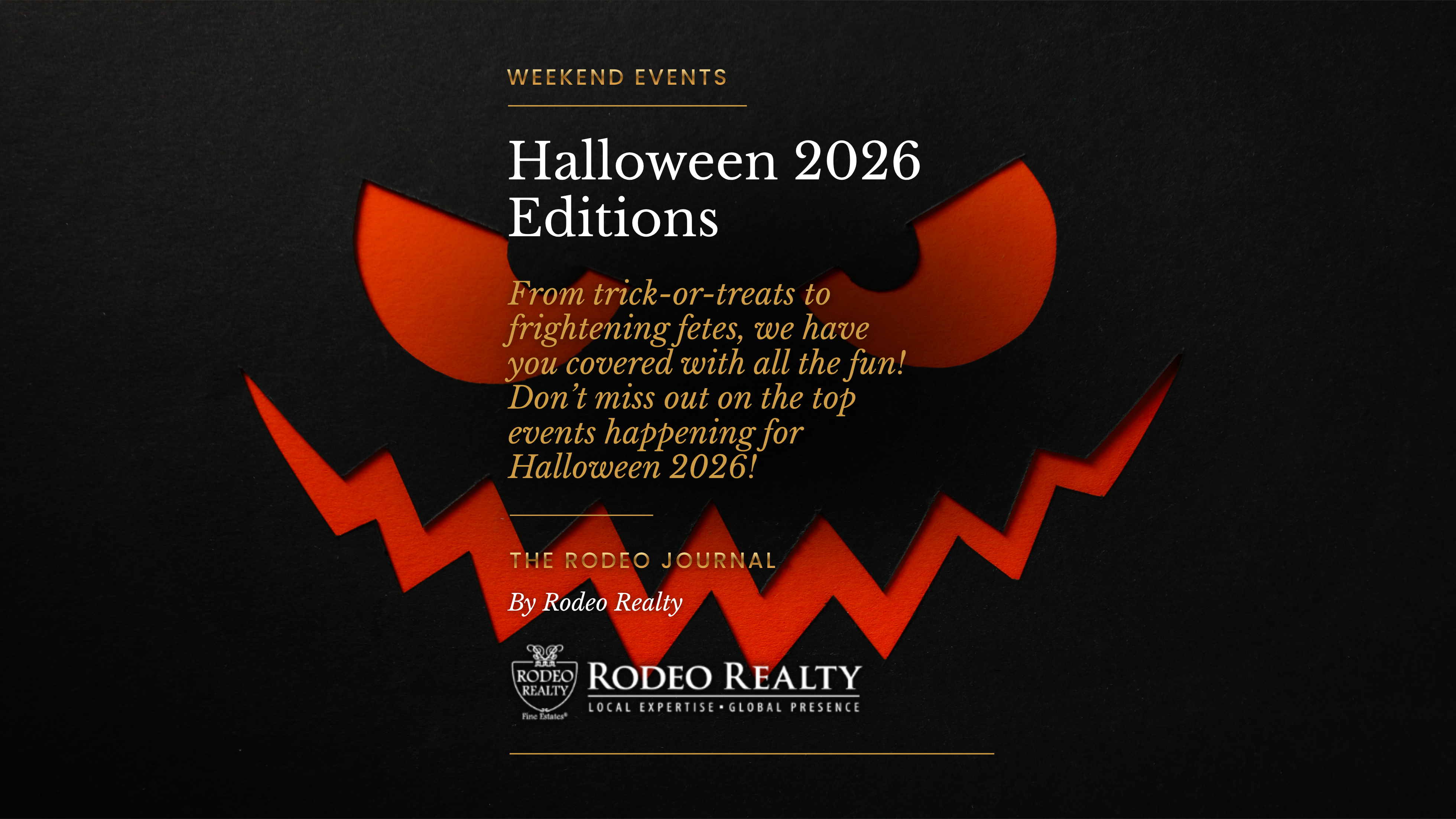 Weekend Events | Halloween 2026 Edition